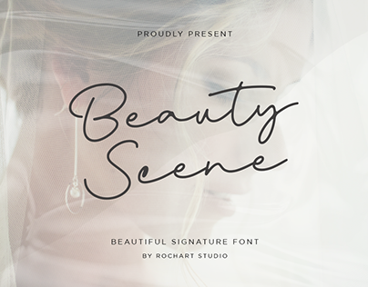 FREE FONT!! Beauty Scene (Personal Use)