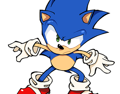 Sonic the hedgehog digital art