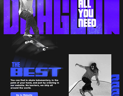 DRAGOON skateboard company flyer.