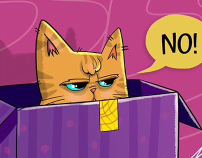 The Grumpy Puss "No Cat Series"