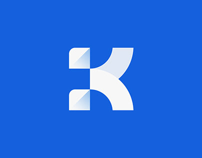K letter Technology logo design