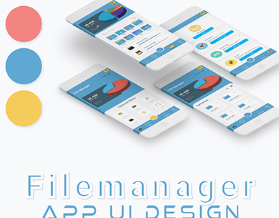 Filemanager App UI Design Concept - Light mode