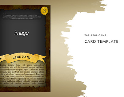 Tabletop Game Card Template
