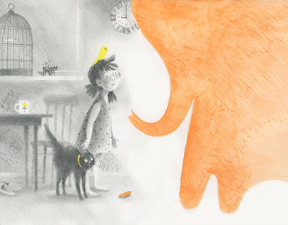 Illustrations for the book 'Mammoth wants watermelon'