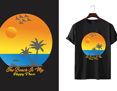 Beach T-Shirt Logo Design