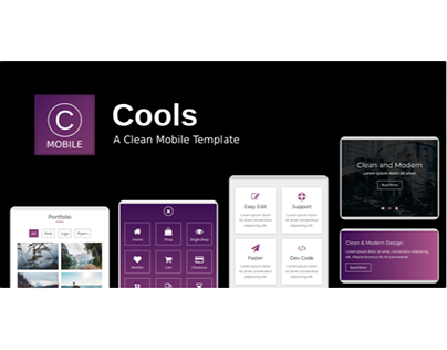 Cools - A Clean Mobile Template