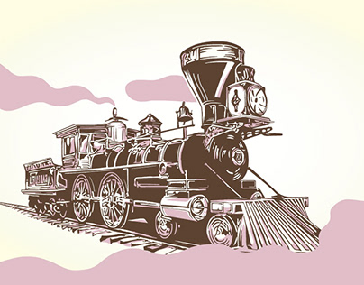 Steam Locomotive Animated