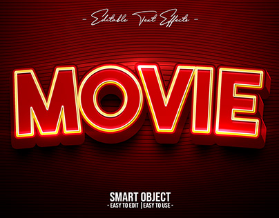 3D Text Style "Movie"
