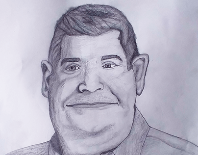 Patton Oswalt sketch portrait