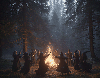 The dancing of the witches