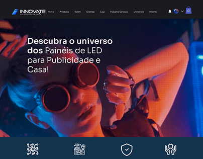 Web Site | Innovate Brazil Painéis de LED