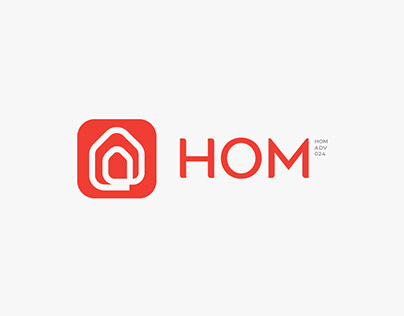 "Hom" logo design concept