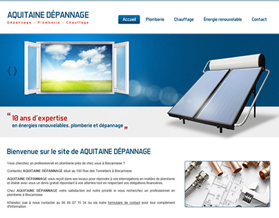 Aquitaine depannage WebSite