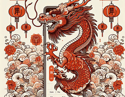 Dragon Theme Wallpaper - 2024 New Year Edition