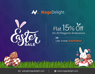 Easter Sale 2k19! – 15% OFF on All Magento Extensions