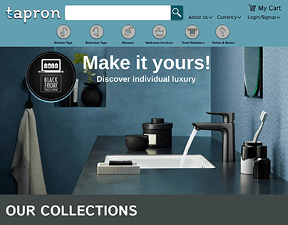 Tapron website redesign