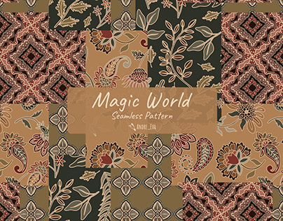 Magic World (seamless pattern)