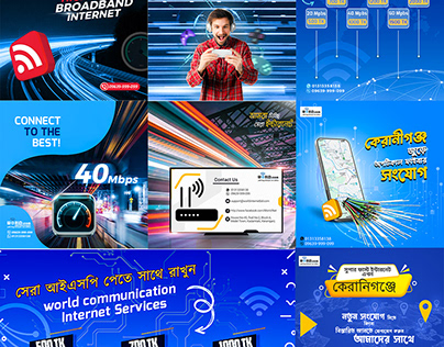 Internet Service Ads and banner Design