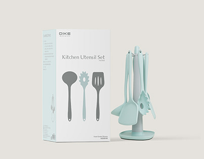 產品包裝設計｜DIKE Chef 料理工具7件組 Packaging