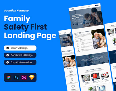GuardianHarmony - Family Safety First Landing page