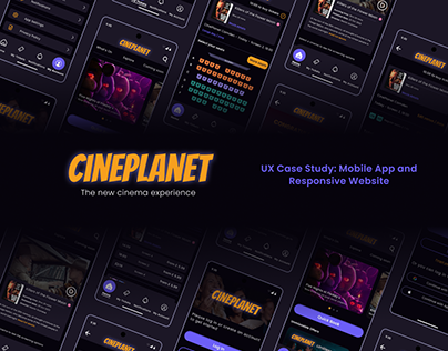 Project thumbnail - CinePlanet - UX Case study / App and Website