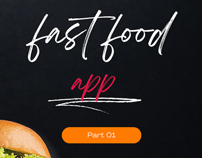 fast food app design in figma