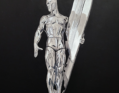 Silver Surfer Painting