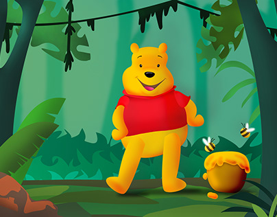 Pooh in the Woodland