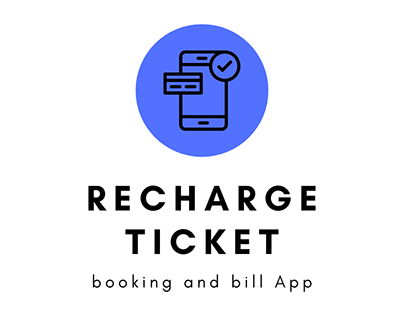 Recharge ticket booking and bill App