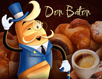 Brand Character Design for Don Baton Bakery