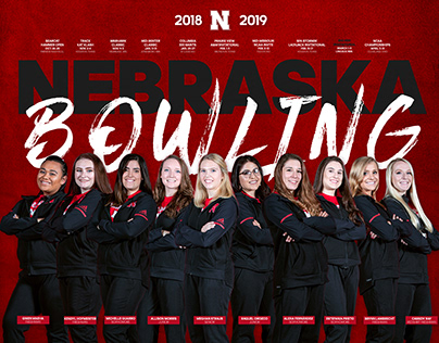 2019 Nebraska Bowling Print