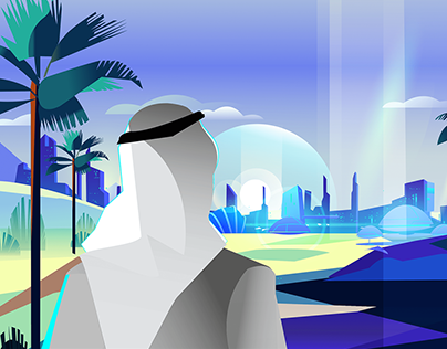 Motion graphic of the Prince Sultan Park project