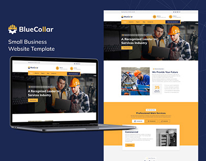 BlueCollar - Webflow Web Design Template Portfolio