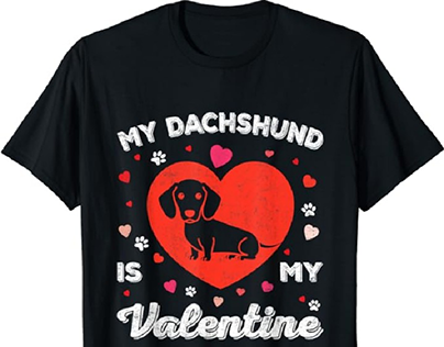 My dachshund is my valentine 