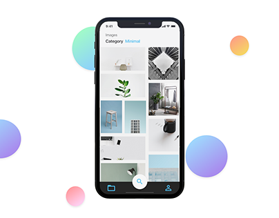 Minimal Photo Search App Design - UI Design