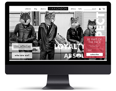 UX/UI - Liar London Fashion Website