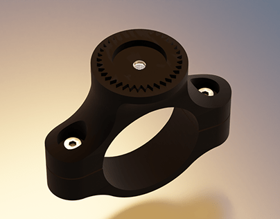 3D modeling of a motorcycle lock holder piece
