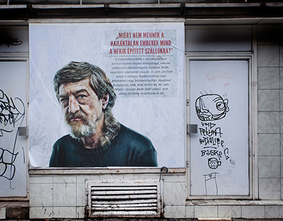 HOME - flyposting campaign about homlessness