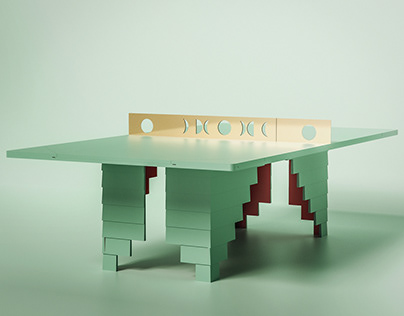 Mayan Ping Pong Table