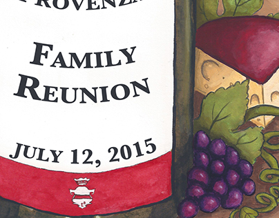Family Reunion Flyer- Gouache/Digital (2015)