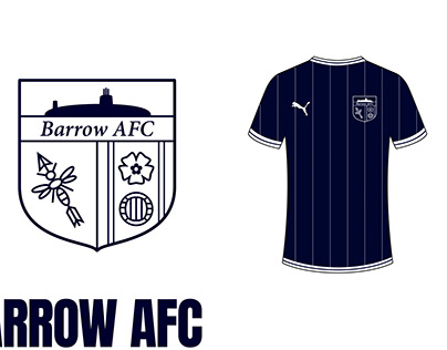 Barrow AFC Football Kit and Badge Redesign