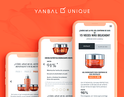 Yanbal | Linea Sentiva Website