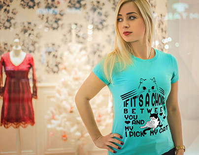 cat t shirt design