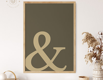 Project thumbnail - Lettering Poster – "Ampersand Elegance"