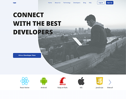 Hiring Website Homepage Design