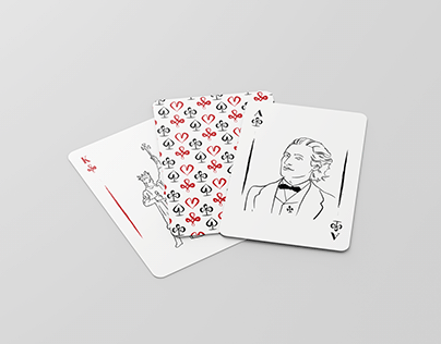 Playing Deck of Cards in Traditional Style