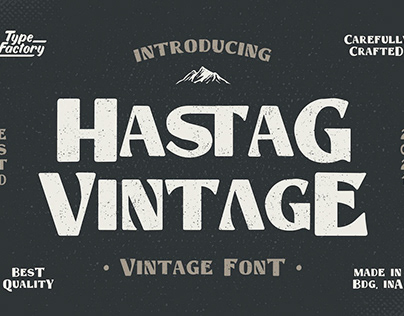 Hastag – Vintage Display Font