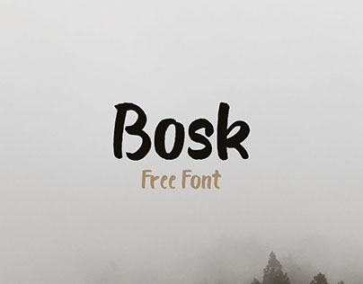 Bosk - Free Brush Font