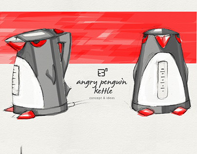 Angry Penguin Kettle
