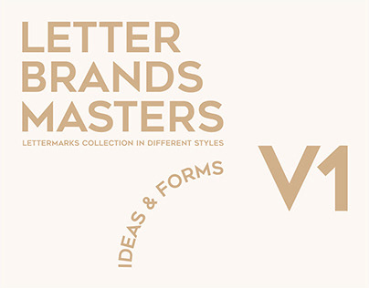 Letter brands masters. Vol.1